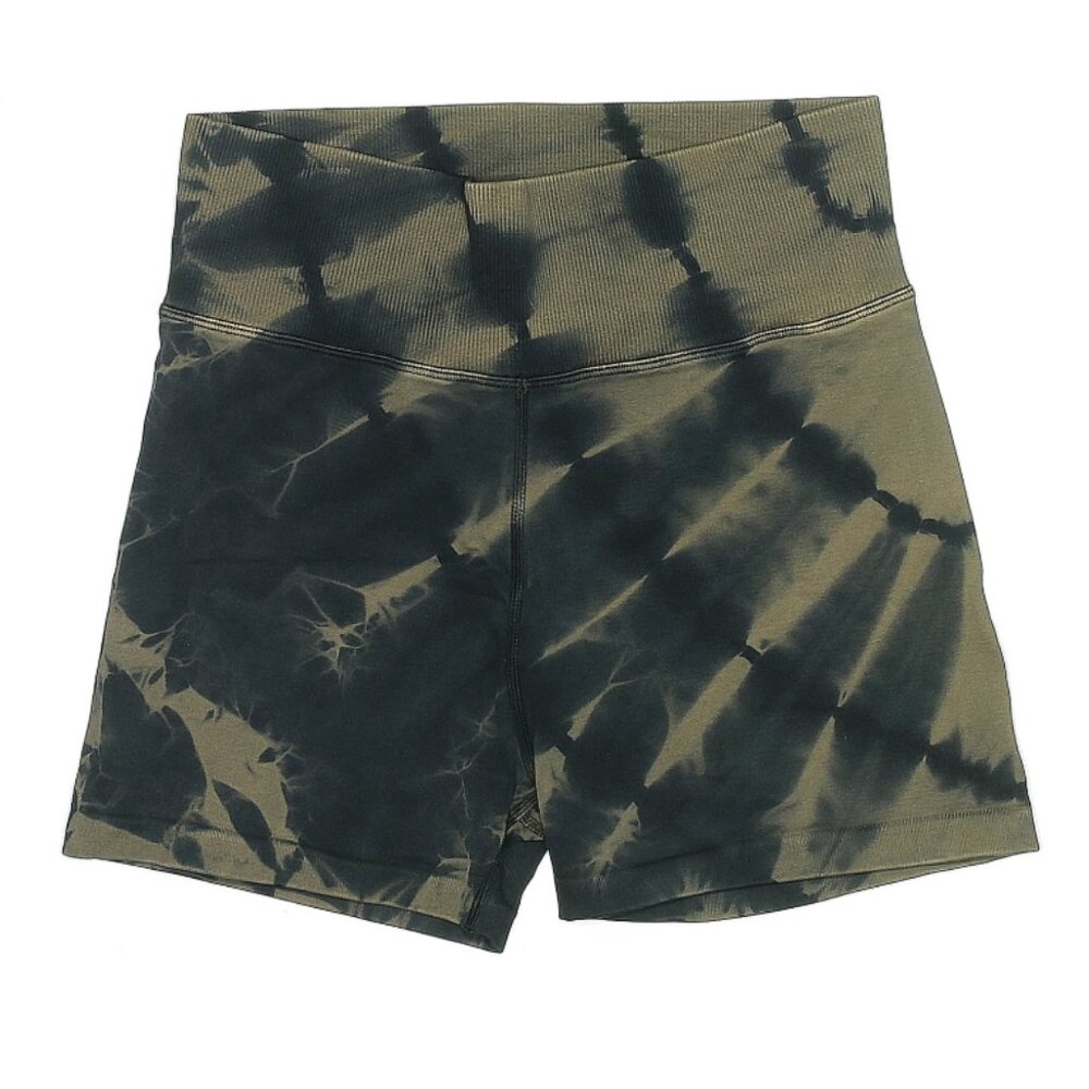 Aerie Tie-Dye Athletic Shorts - Black and Green